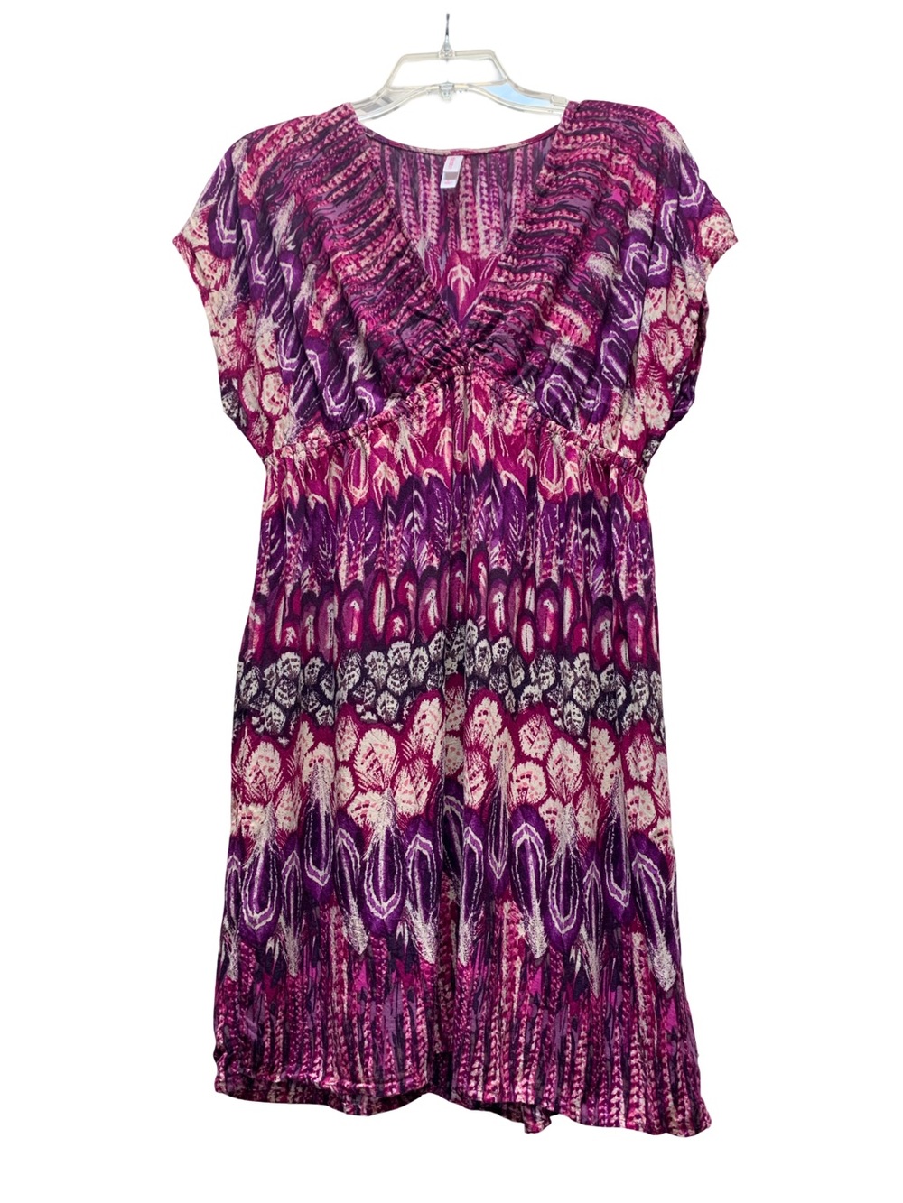Xhilaration Pink & Purple Printed Dress